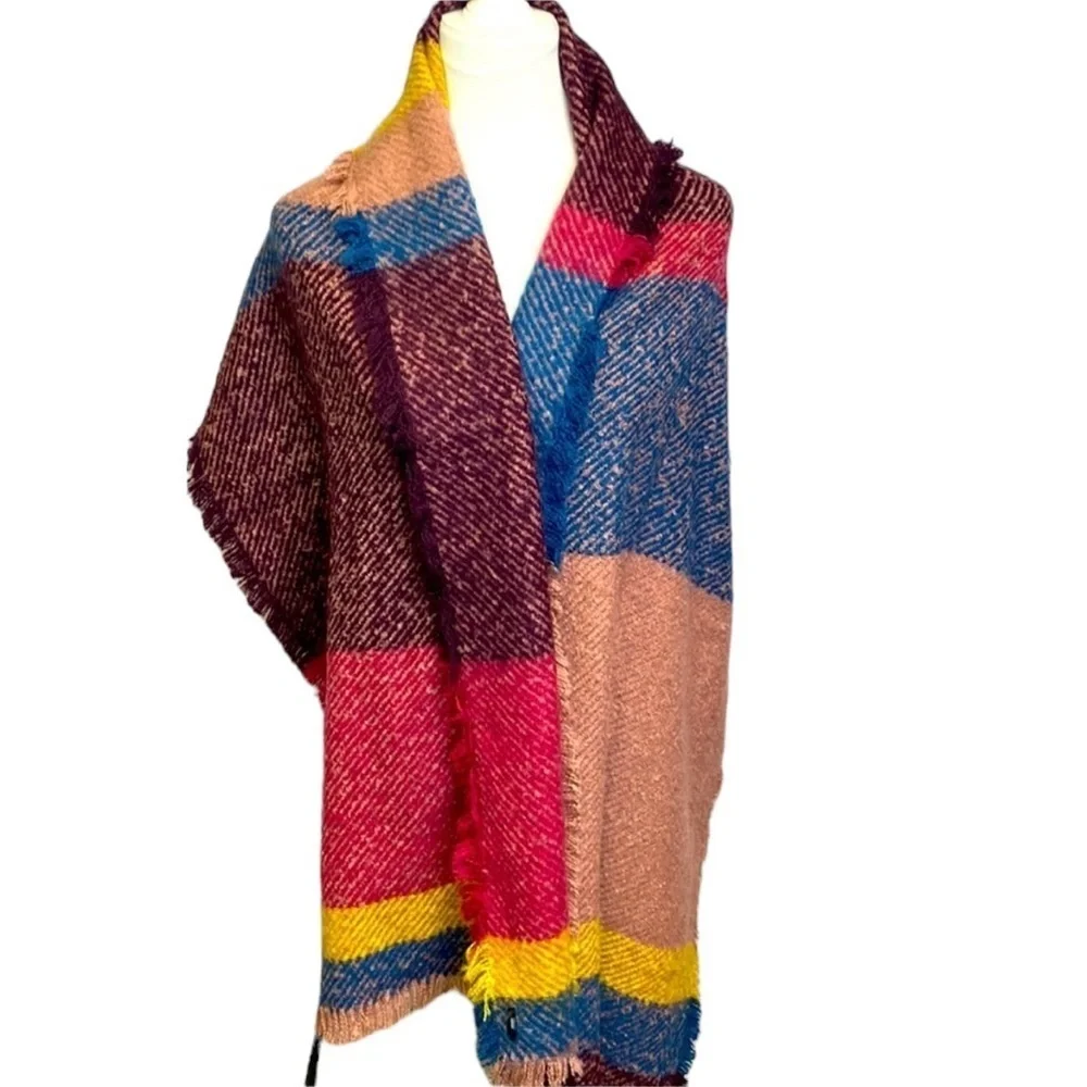 Express Brushed Blanket Fringes Scarf